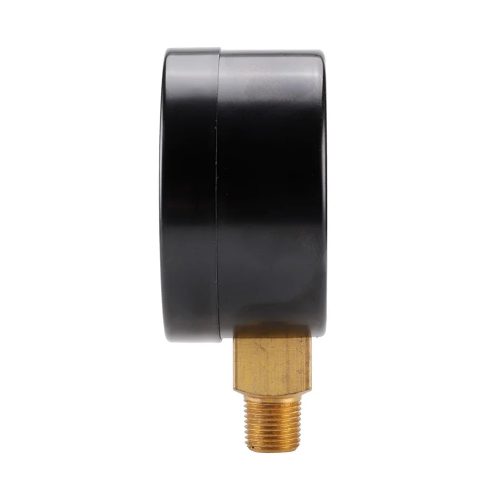 TS-Z52 0-200 PSI / 0-14 Bar Range Gas Pressure Gauge Stainless Steel Dual Scale Multipurpose Oil Water Pressure Gauge - 2