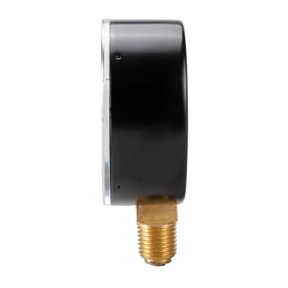 TS-60-10bar 60mm Dial Pressure Gauge 0-10 Bar Water  /  Gas  /  Air Pressure Measurement Tool with 1  /  4 NPT Bottom Mount - 2