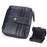 BAELLERRY D9322 Accordion Style PU Leather Retro Card Bag Zipper Coin Purse Cash Cards Storage Bag - Black - 1