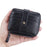 BAELLERRY D9322 Accordion Style PU Leather Retro Card Bag Zipper Coin Purse Cash Cards Storage Bag - Black - 6
