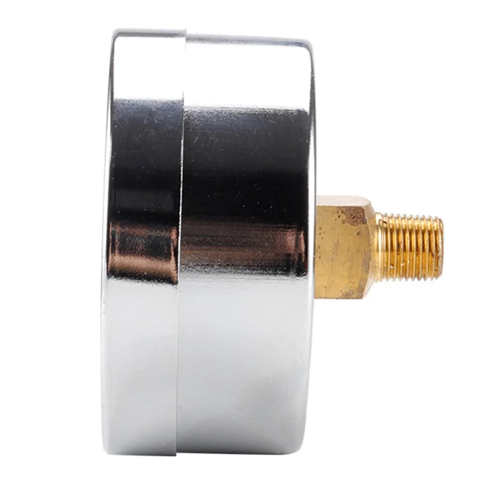 TS-Y60Z8-14kg / cm2 60mm Dial Gas Pressure Gauge Stainless Steel Dual Scale Oil Water Pressure Gauge with 1 / 8'' NPT Mount - 5