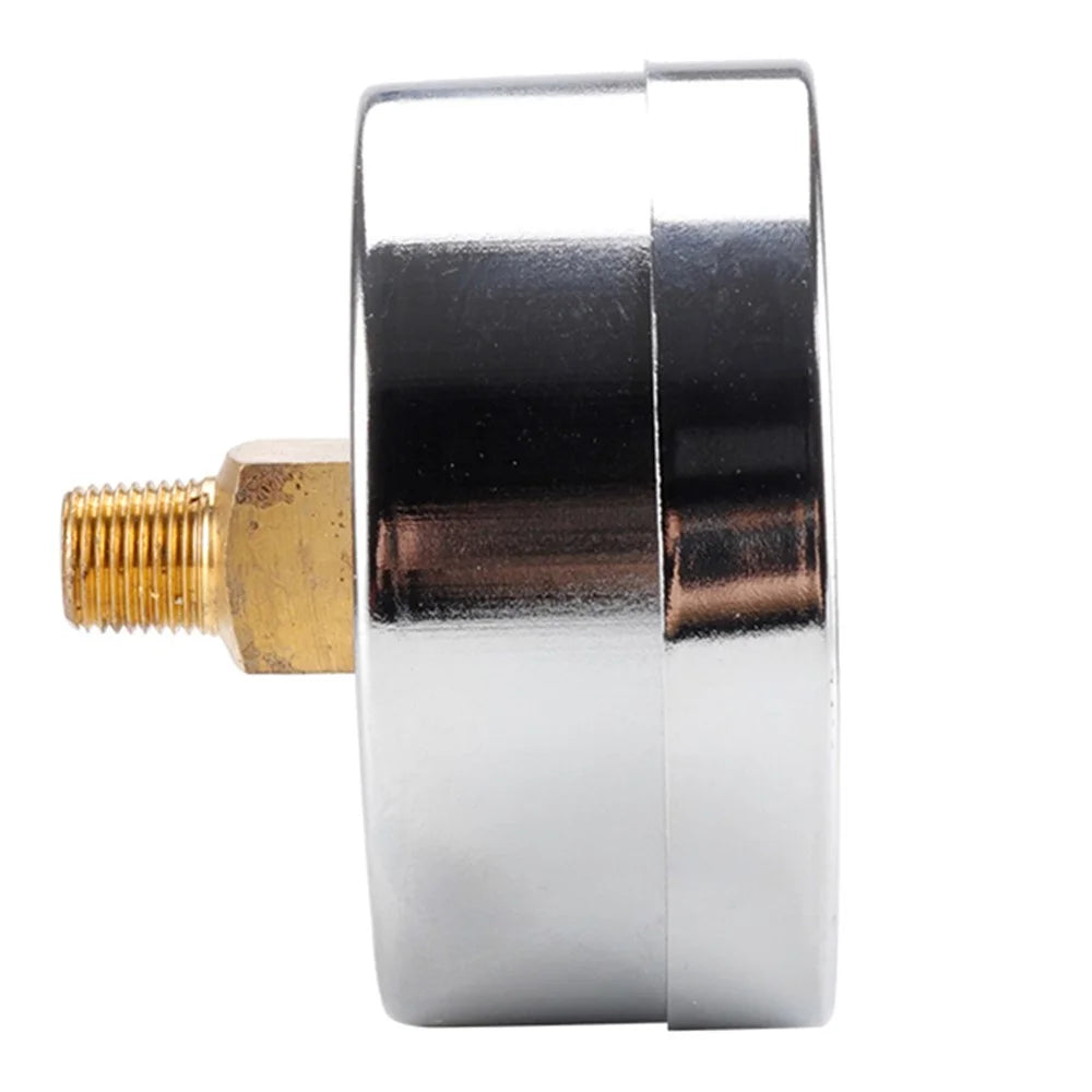 TS-Y60Z8-14kg / cm2 60mm Dial Gas Pressure Gauge Stainless Steel Dual Scale Oil Water Pressure Gauge with 1 / 8'' NPT Mount - 6