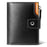 SUNICETY Bi-color Style Wallet RFID Blocking PU Leather Card Storage Pouch Anti-theft Zipper Pocket Cash Money Holder Coin Bag - Black - 1
