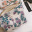 206 Chamomile Pattern Cosmetic Organizer Travel Bag Large Canvas Toiletries Women Teen Girls Makeup Storage Pouch - Purple - 4