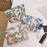 206 Chamomile Pattern Cosmetic Organizer Travel Bag Large Canvas Toiletries Women Teen Girls Makeup Storage Pouch - Purple - 7