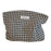 456 Flower Grid Pattern Vintage Canvas Cosmetic Bag Toiletry Container Storage Bag Pouch - Grid Pattern - 1