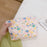 518 Flower Pattern Canvas Makeup Cosmetic Bag Travel Toiletry Organizer Storage Pouch - Pink - 3
