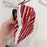 542 Canvas Coin Storage Bag Pouch Zipper Small Change Purse Card Key Holder Mini Wallet - Red Chenille - 4