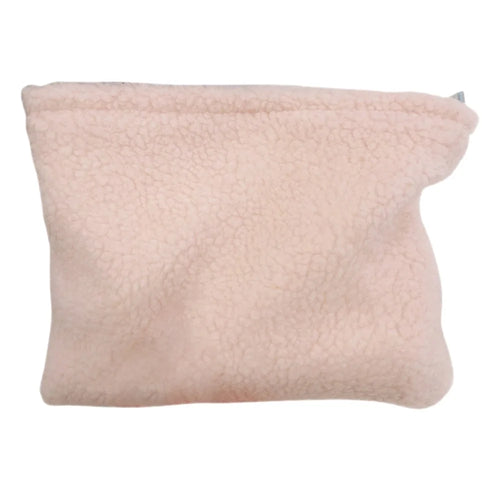 607 Makeup Organizer Cosmetic Travel Bag Vintage Soft Plush Fabric Toiletries Storage Pouch for Women Girls - Pink - 1