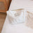 76 Canvas Makeup Cosmetic Bag Travel Organizer Embossing Flower Pattern Toiletry Travel Bag - White - 2