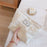 76 Canvas Makeup Cosmetic Bag Travel Organizer Embossing Flower Pattern Toiletry Travel Bag - White - 4