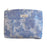 189 Lightweight Canvas Makeup Cosmetic Bag Embossing Big Flower Pattern Toiletry Travel Organizer Bag - Blue - 1