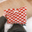 202 Elegant Grid Pattern Travel Toiletry Bag Cosmetic Carrying Bag Organizer Storage Pouch - Big Grid - 2