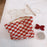 202 Elegant Grid Pattern Travel Toiletry Bag Cosmetic Carrying Bag Organizer Storage Pouch - Big Grid - 5