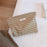 75 Retro Makeup Bag Houndstooth Pattern Toiletries Cosmetic Carrying Bag Organizer Storage Pouch for Travel - Khaki Big Grid - 2