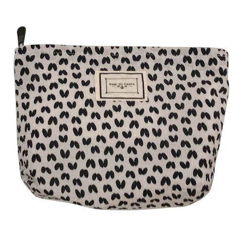 33 Printed Cosmetic Bag for Women, Small Makeup Organizer Travel Toiletry Zipper Bag - White - 1