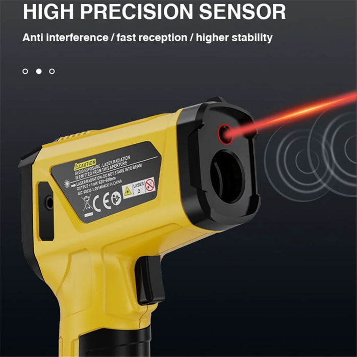 MESTEK 800B Infrared Temperature Measuring Device High-Precision Industrial Thermometer Handheld Thermometer with 12-Point Laser Positioning - 5