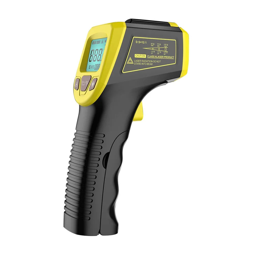 GM320S Non-contact Handheld Industrial Infrared Thermometer High Precision LCD Display Backlit Temperature Tester - Yellow - 1