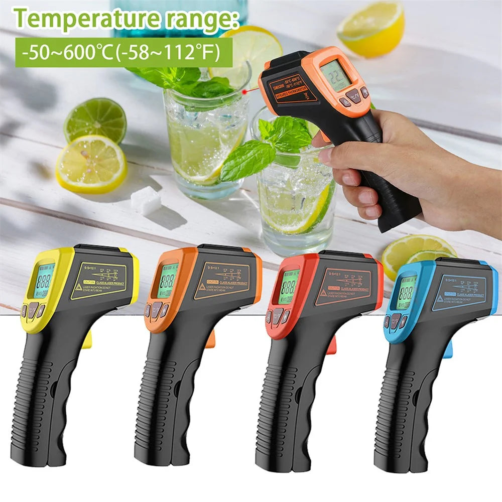 GM320S Non-contact Handheld Industrial Infrared Thermometer High Precision LCD Display Backlit Temperature Tester - Yellow - 6