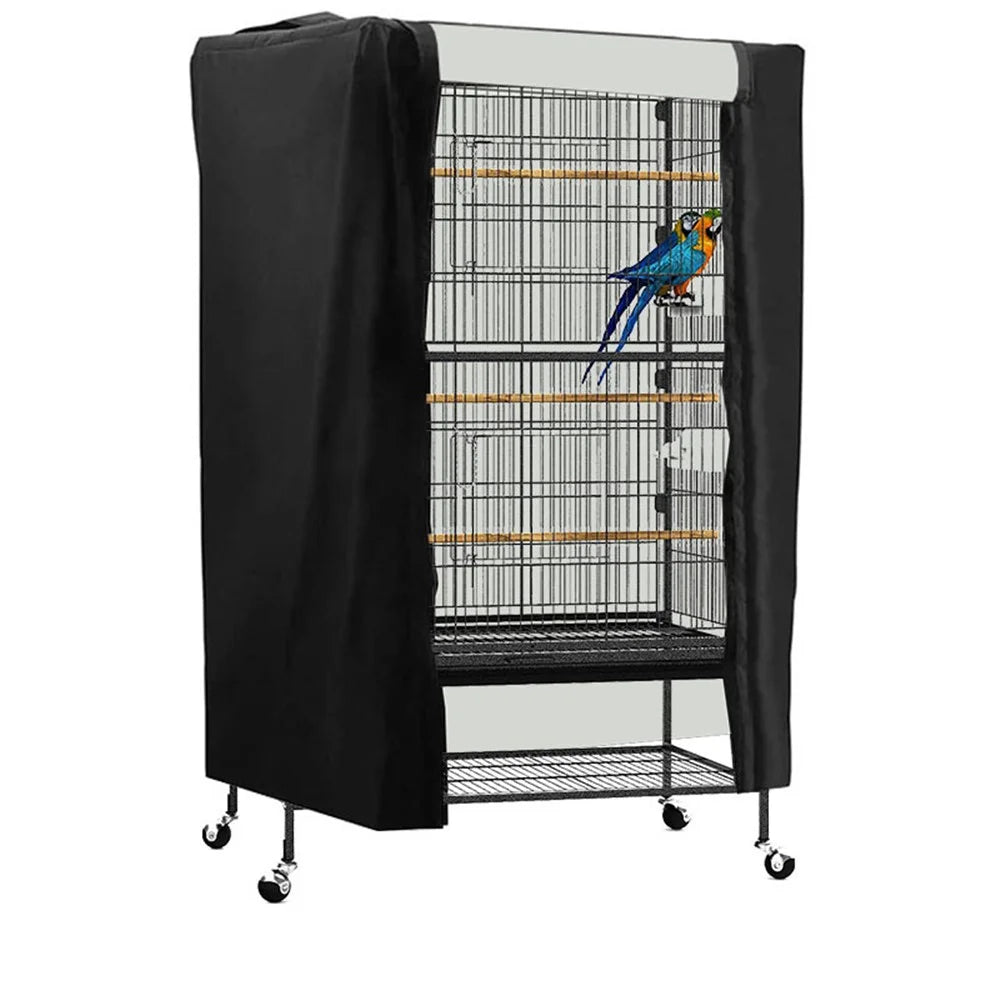 KG0210 80x54x120CM Universal Large Bird Cage Cover Black-Out Small Animal Cage Protection Cover for Pets Good Night - 2