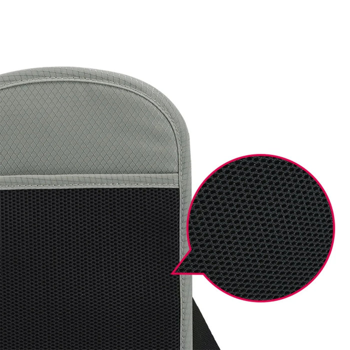 Neck-Mounted ID Card Holder Bag Patch Badge Holder Neck Lanyard Credit Card Organizer with RFID Blocking Function - Light Grey - 5