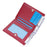 BAELLERRY NR096 Woven Pattern PU Leather Wallet for Women Zipper Coin Purse Card Holder Clutch Bag - Red - 2