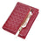 BAELLERRY NR096 Woven Pattern PU Leather Wallet for Women Zipper Coin Purse Card Holder Clutch Bag - Red - 3