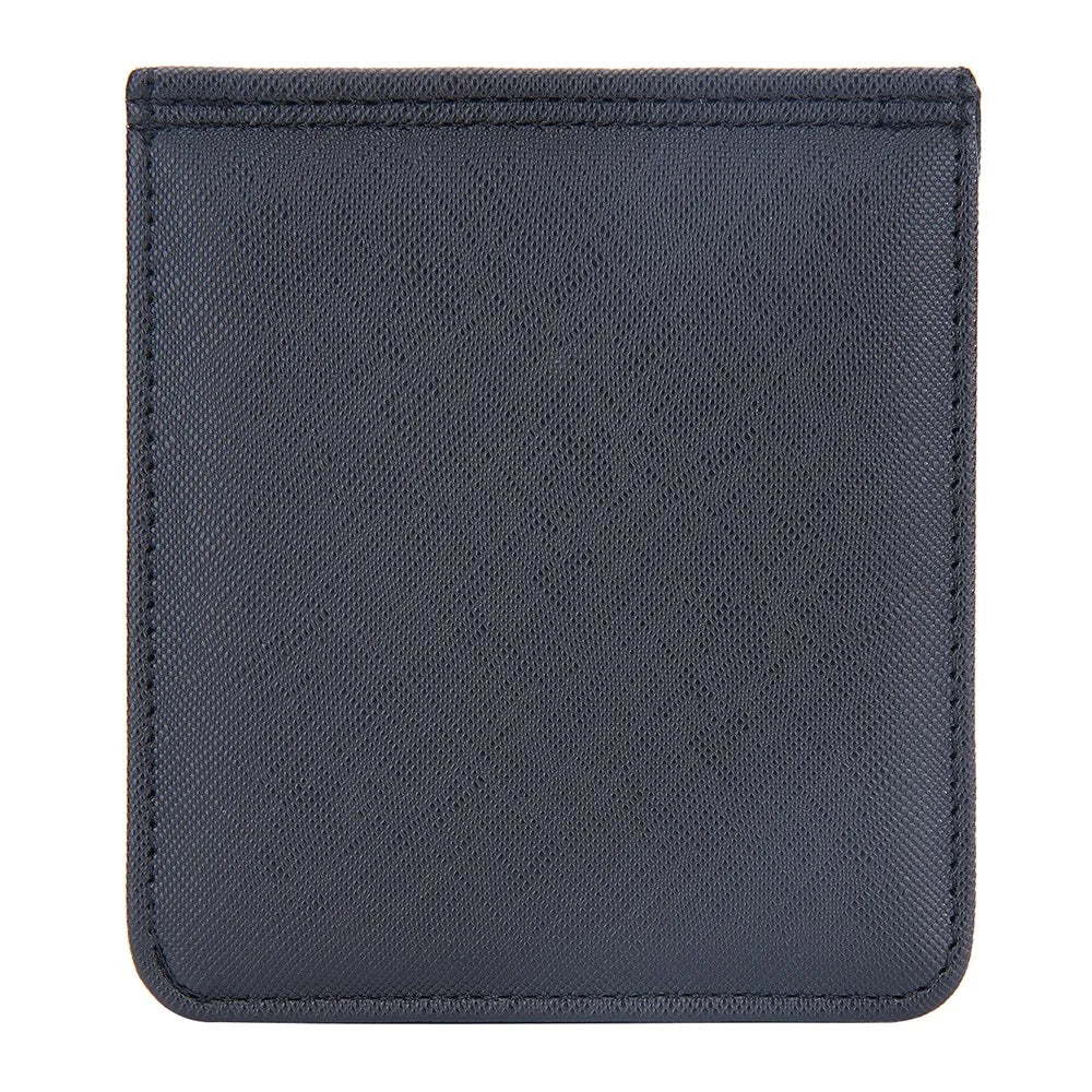 BAELLERRY D3250 Cross Texture Card Holder Pouch PU Leather ID Card Photo Storage Bag for Men - Black - 5