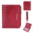 BAELLERRY NR095 Splicing Weave Design Wallet PU Leather Card Holder Small Change Coin Storage Bag - Red - 1