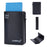 BAELLERRY K9301 RFID Blocking Automatic Pop Up Card Holder Litchi Texture Leather Zinc Alloy Credit Card Case - Black - 1