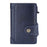 BAELLERRY K9211 Automatic Pop Up Card Case PU Leather Zinc Alloy RFID Blocking Card Holder - Blue - 2