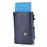 BAELLERRY K9211 Automatic Pop Up Card Case PU Leather Zinc Alloy RFID Blocking Card Holder - Blue - 3