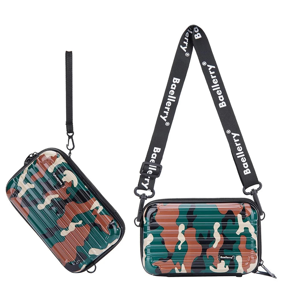 BAELLERRY N1207 Women's Shoulder Bag Camouflage Style Crossbody Bag Phone Wallet Carrying Pouch - Green - 1