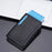 BAELLERRY K9305 Litchi Texture Card Holder Pouch PU Leather Card Storage Bag Easy Push Up - Black - 4