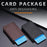 BAELLERRY K9305 Litchi Texture Card Holder Pouch PU Leather Card Storage Bag Easy Push Up - Black - 5