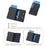 BAELLERRY K9305 Litchi Texture Card Holder Pouch PU Leather Card Storage Bag Easy Push Up - Black - 7