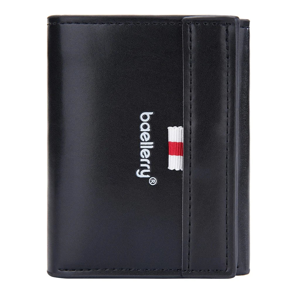 BAELLERRY D9212 RFID Blocking Credit Card ID Card Holder Case Easy Pop-up Slim Card Pouch Wallet - Black - 2