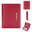 BAELLERRY NR097 Folding Zipper Short Wallet PU Leather Small Coin Purses Multiple Card Holder - Red - 1