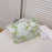 Flower Pattern Women Cosmetic Organizer Travel Bag Large Canvas Toiletries Teen Girls Makeup Storage Pouch - Green - 2