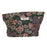 Cosmetic Bag Flower Pattern Canvas Makeup Bag Travel Toiletry Accessories Pouch Organizer - Colorful Flower - 1