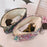 Cosmetic Bag Flower Pattern Canvas Makeup Bag Travel Toiletry Accessories Pouch Organizer - Colorful Flower - 5