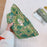 Beautiful Pattern Makeup Bag Travel Toiletry Organizer Pouch Canvas Cosmetic Bag - Green Flower - 3