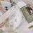 Travel Toiletry Organizer Stylish Flower Pattern Canvas Cosmetic Bag Makeup Bag - Beige Flower - 3