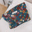 Retro Flower Pattern Canvas Cosmetic Bag Makeup Bag Travel Toiletry Accessories Organizer Pouch - Blue - 1