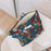 Retro Flower Pattern Canvas Cosmetic Bag Makeup Bag Travel Toiletry Accessories Organizer Pouch - Blue - 2