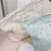 Embossment Makeup Bag Zipper Cosmetic Pouch Large Travel Canvas Organizer Bag - Blue - 3