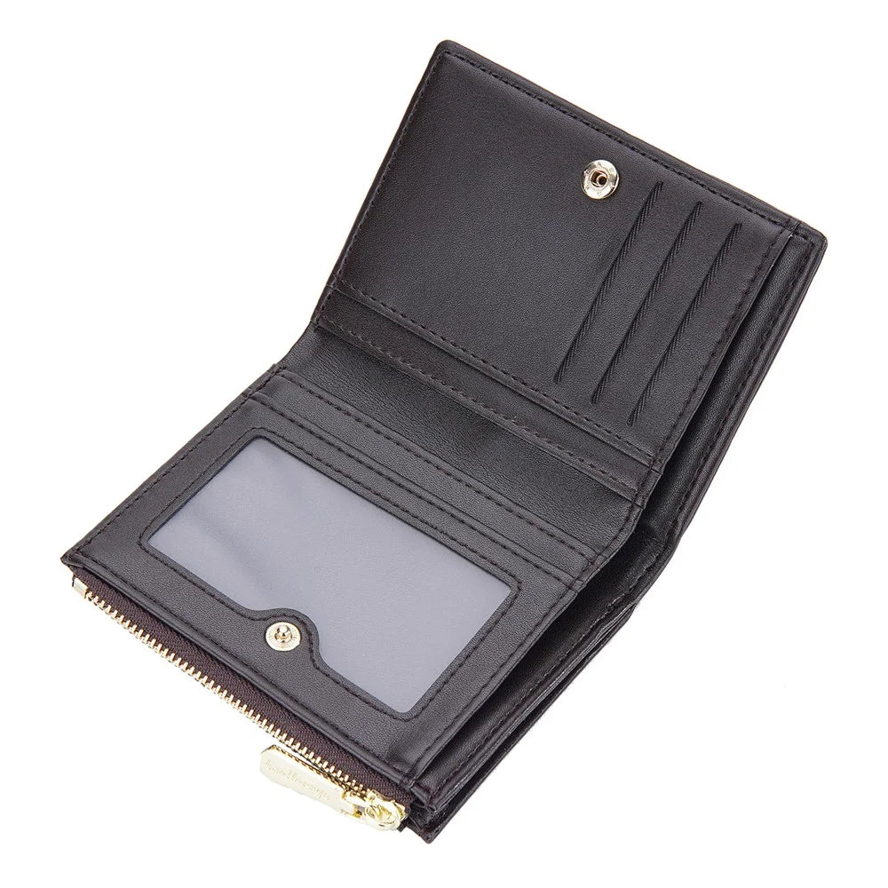 BAELLERRY DR100 PU Leather Wallet for Men Business Style Clutch Bag Card Holder Zipper Coin Purse - Coffee - 2