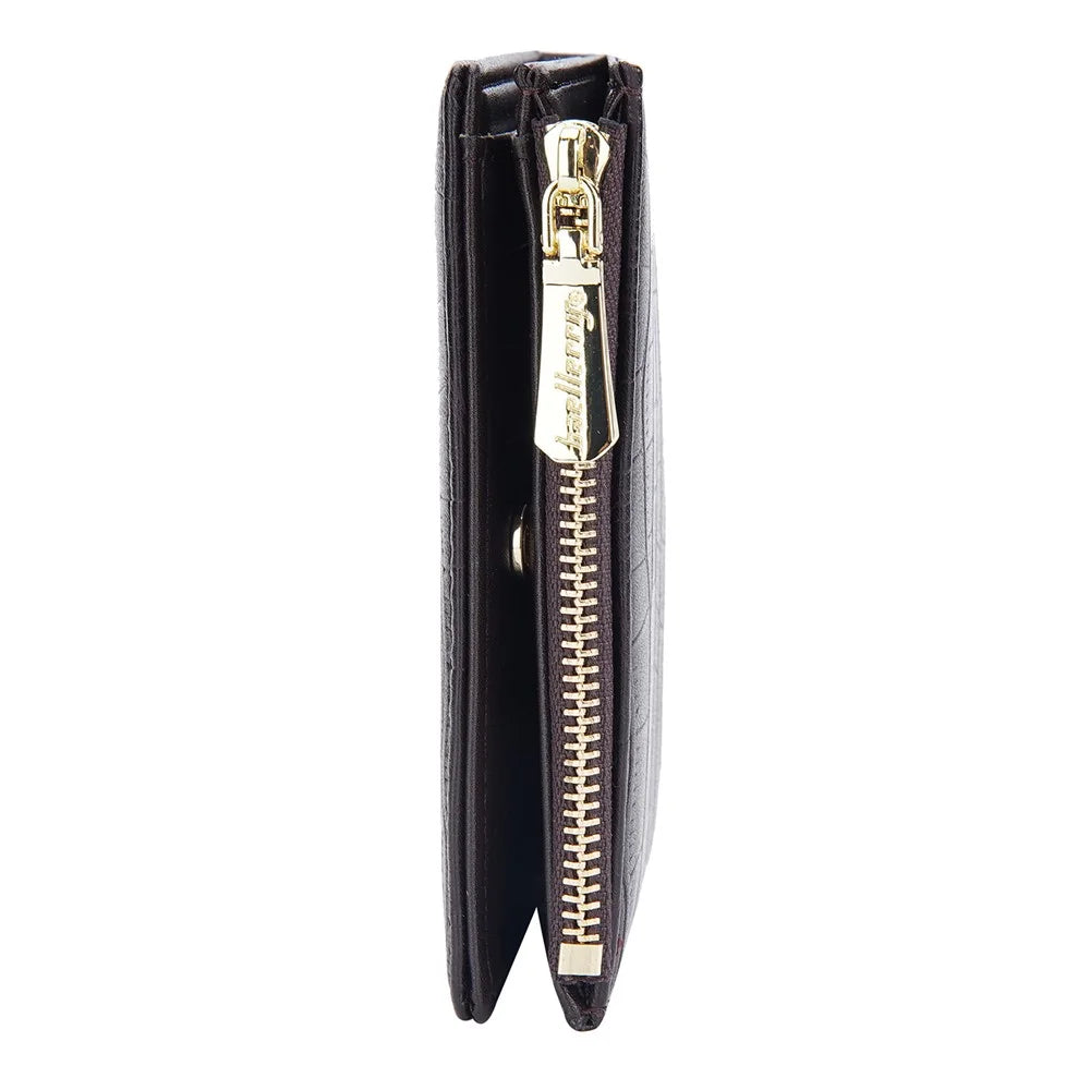 BAELLERRY DR100 PU Leather Wallet for Men Business Style Clutch Bag Card Holder Zipper Coin Purse - Coffee - 6
