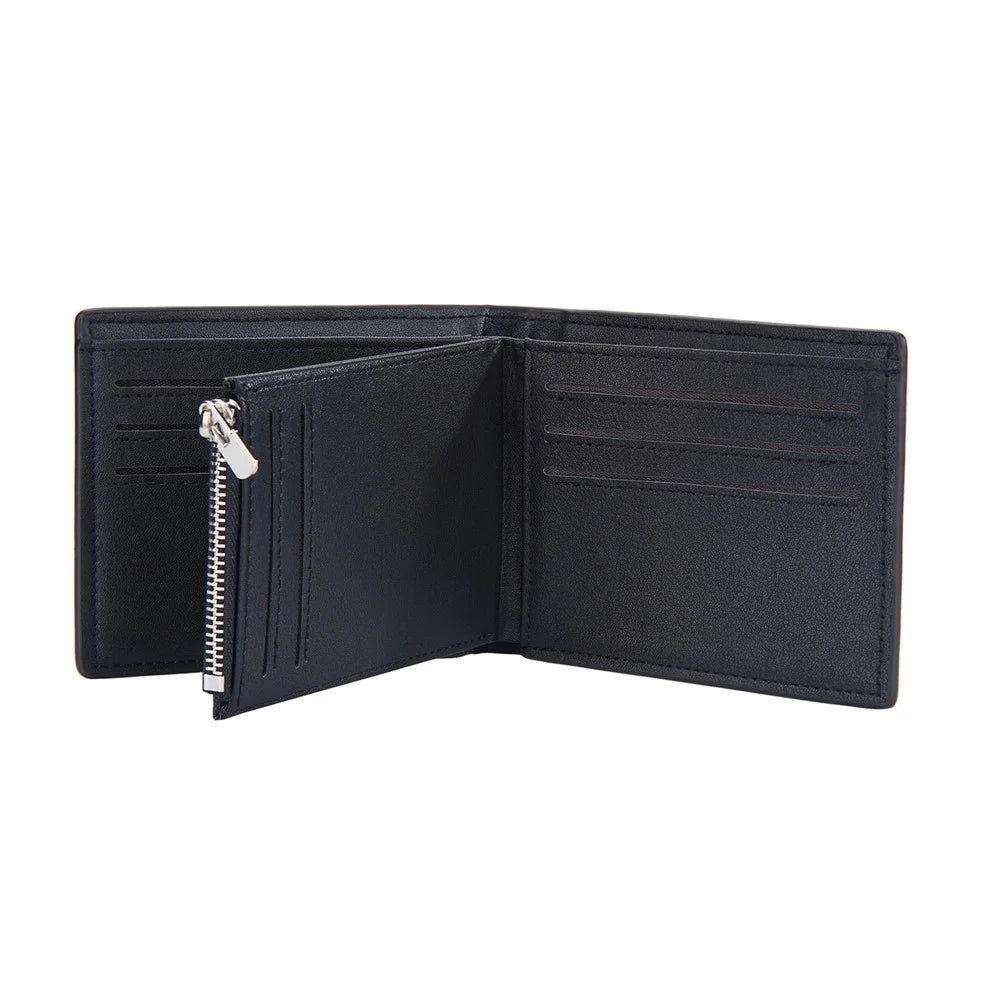BAELLERRY D9194 PU Leather Zippered Wallet for Men, Short Clutch Bag with Card Slot - Black - 3