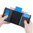 BAELLERRY D9213 PU Leather Crocodile Texture Wallet RFID Blocking Metal Card Holder Coin Purse for Men - Black - 3